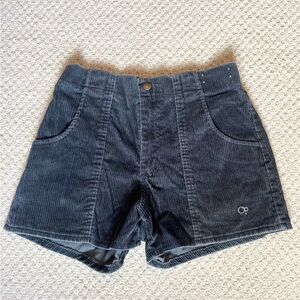 OP Women's High Waist Black Corduroy Shorts